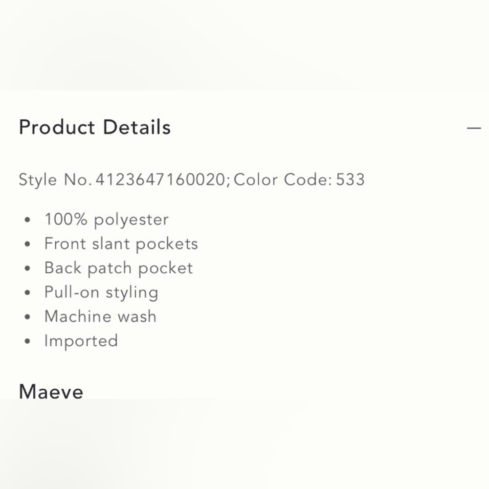 Anthropologie-Maeve Printed Pull-On Pants - Picture 9 of 11
